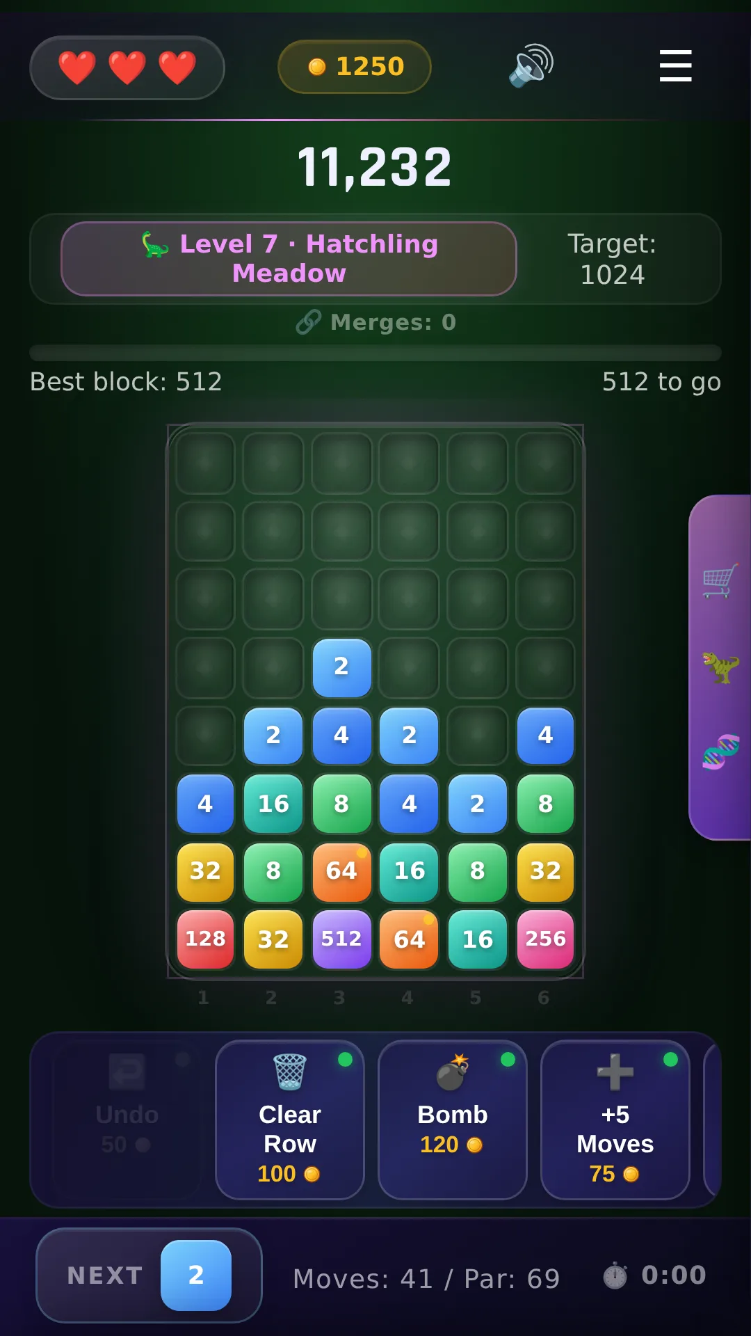 A colorful Ploposaurus puzzle board in play